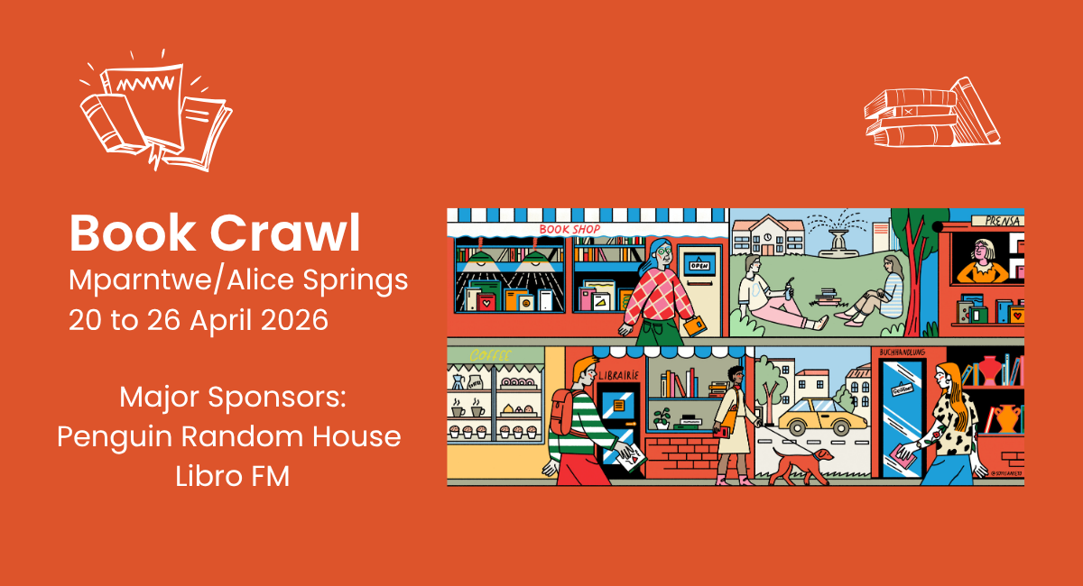 The Global Book Crawl is coming to Mparntwe / Alice Springs!