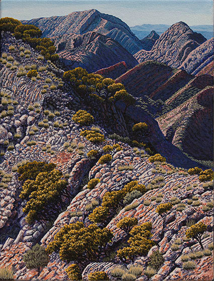 Brinkley Descent - East Greeting Card by Pauline Clack