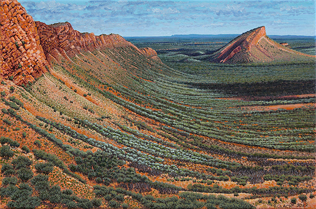 Mt undoolya Greeting Card by Pauline Clack