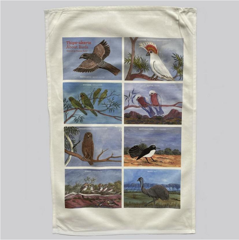 Teatowel - Thipe-Akerte (About Birds)