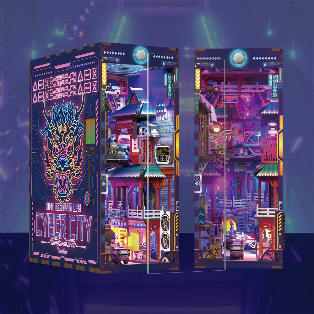Cyber City Large Book Nook Tonecheer