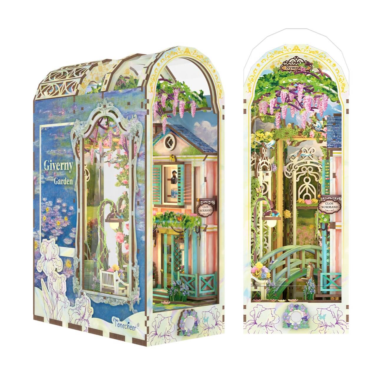 Giverny Garden Large Book Nook Tonecheer