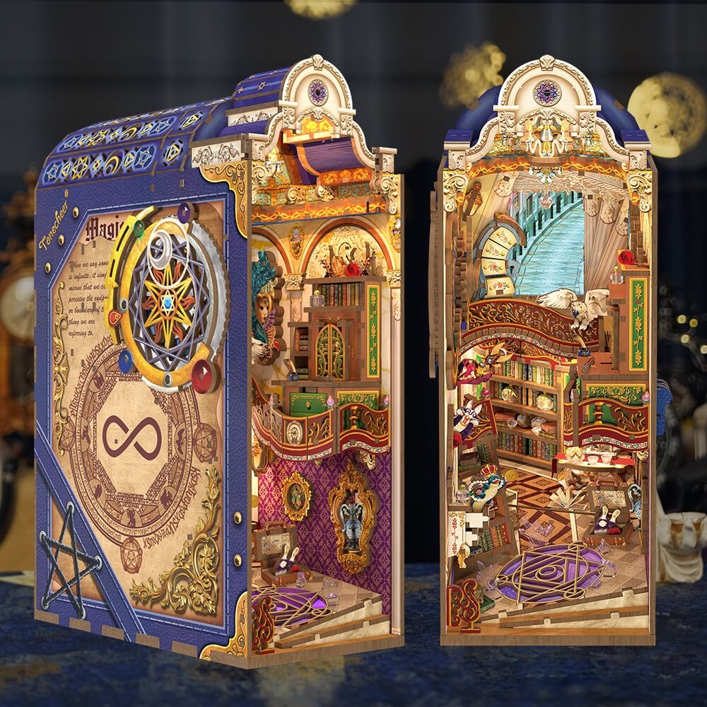 Magical Library Large Book Nook Tonecheer