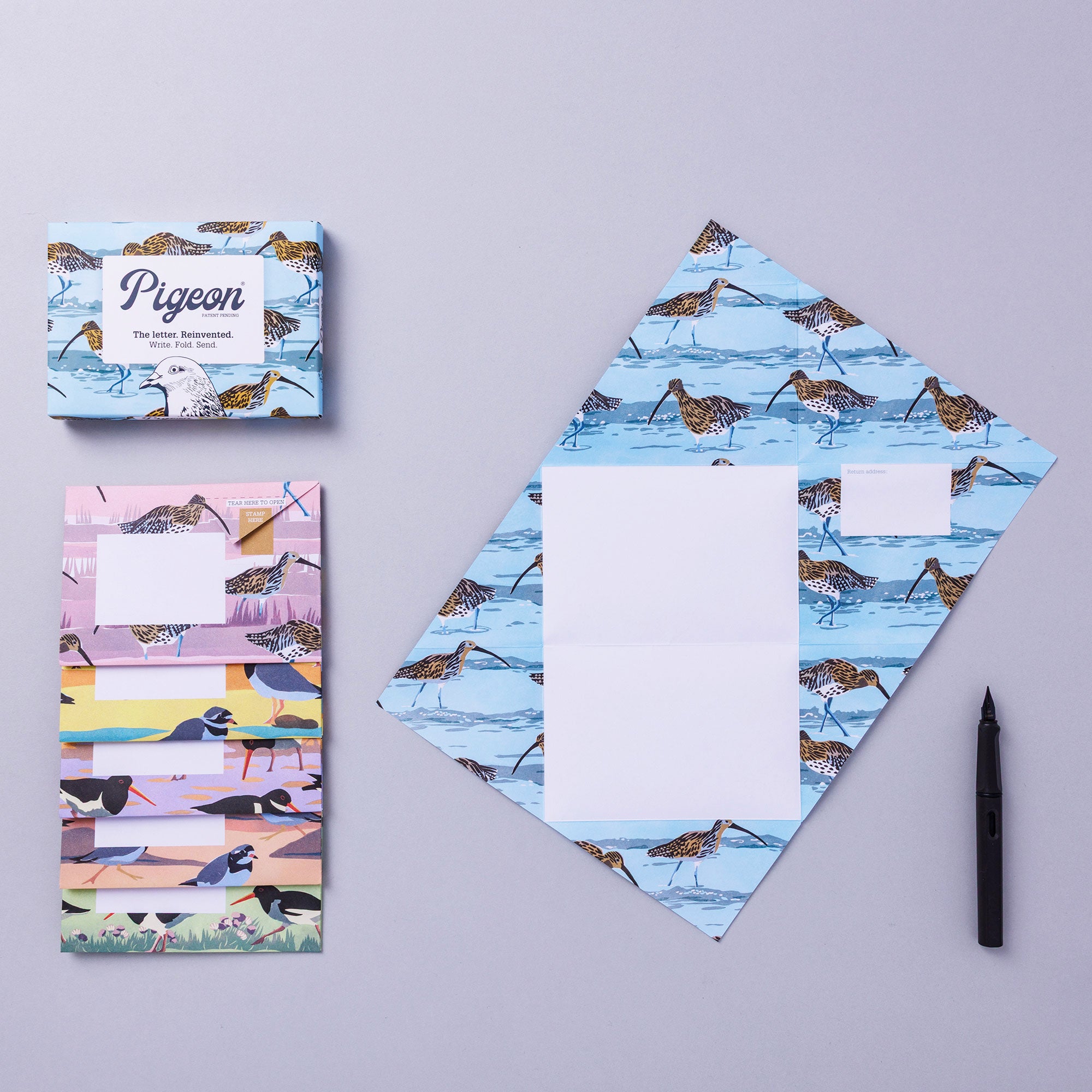Hebridean Pigeons Folded Letter Writing Set
