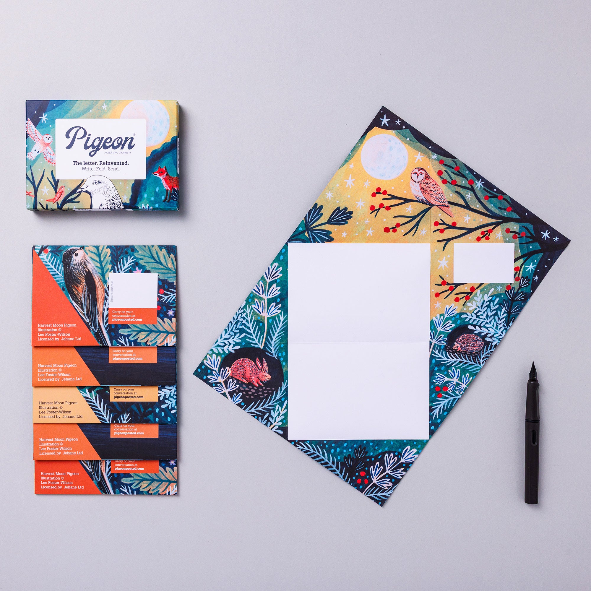 Harvest Moon Pigeon Folded Letter Set