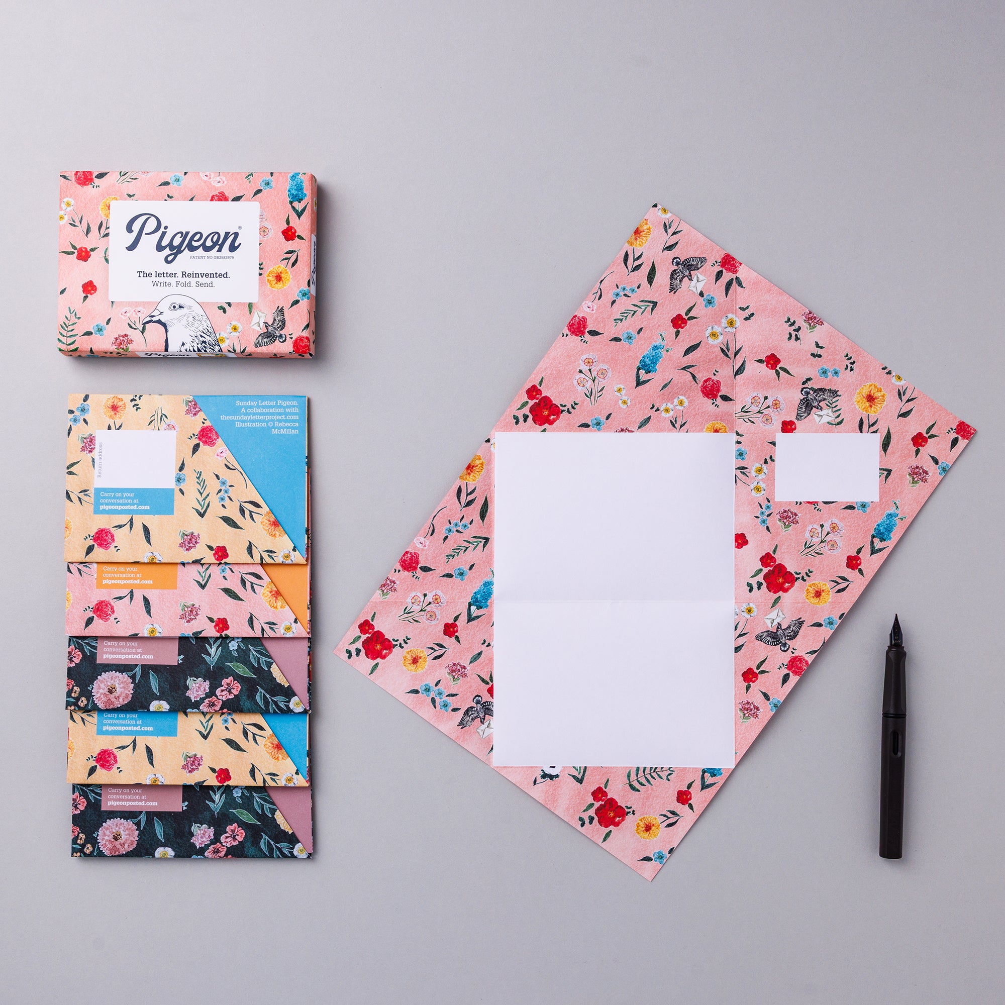 Sunday Letter Pigeons Folding Letter Writing Set