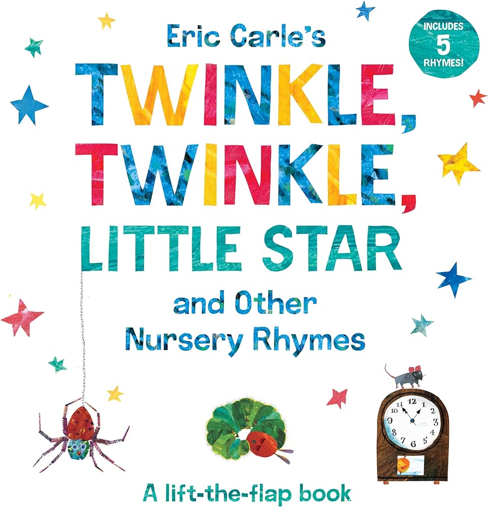 Eric Carle's Twinkle, Twinkle, Little Star and Other Nursery Rhymes A Lift-the-Flap Book - Red Kangaroo Books