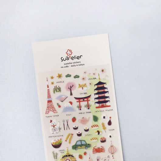 1082 - Suatelier Daily Deco Stickers - Daily in Tokyo