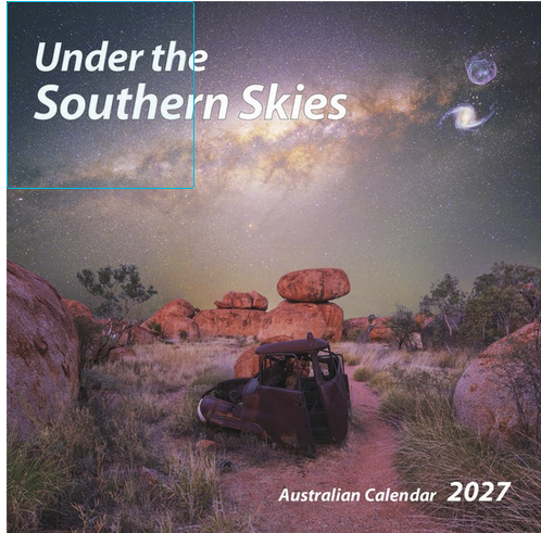 2027 Under the Southern Skies Square Wall Calendar