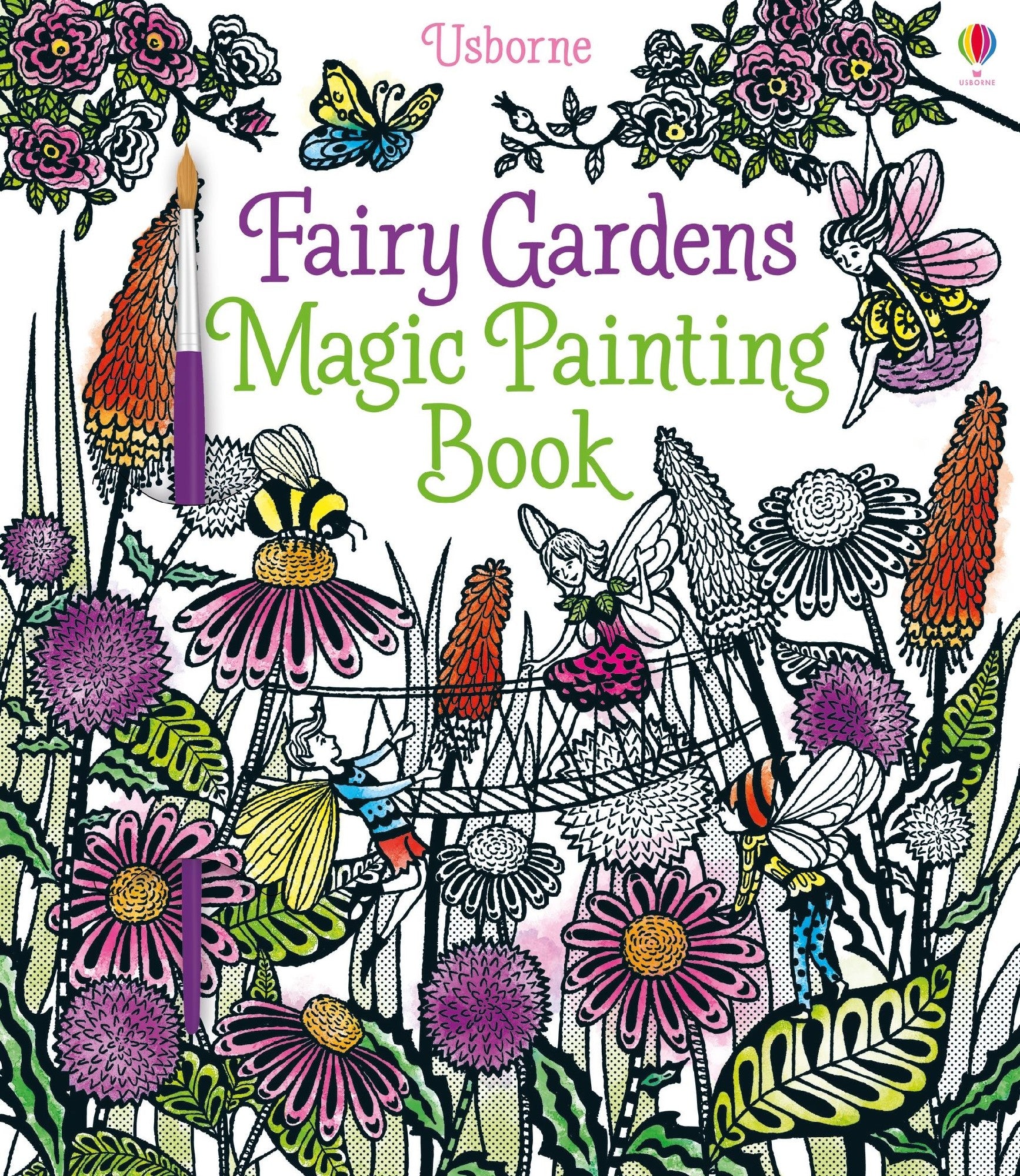 Fairy Gardens Magic Painting Book by Lesley Sims