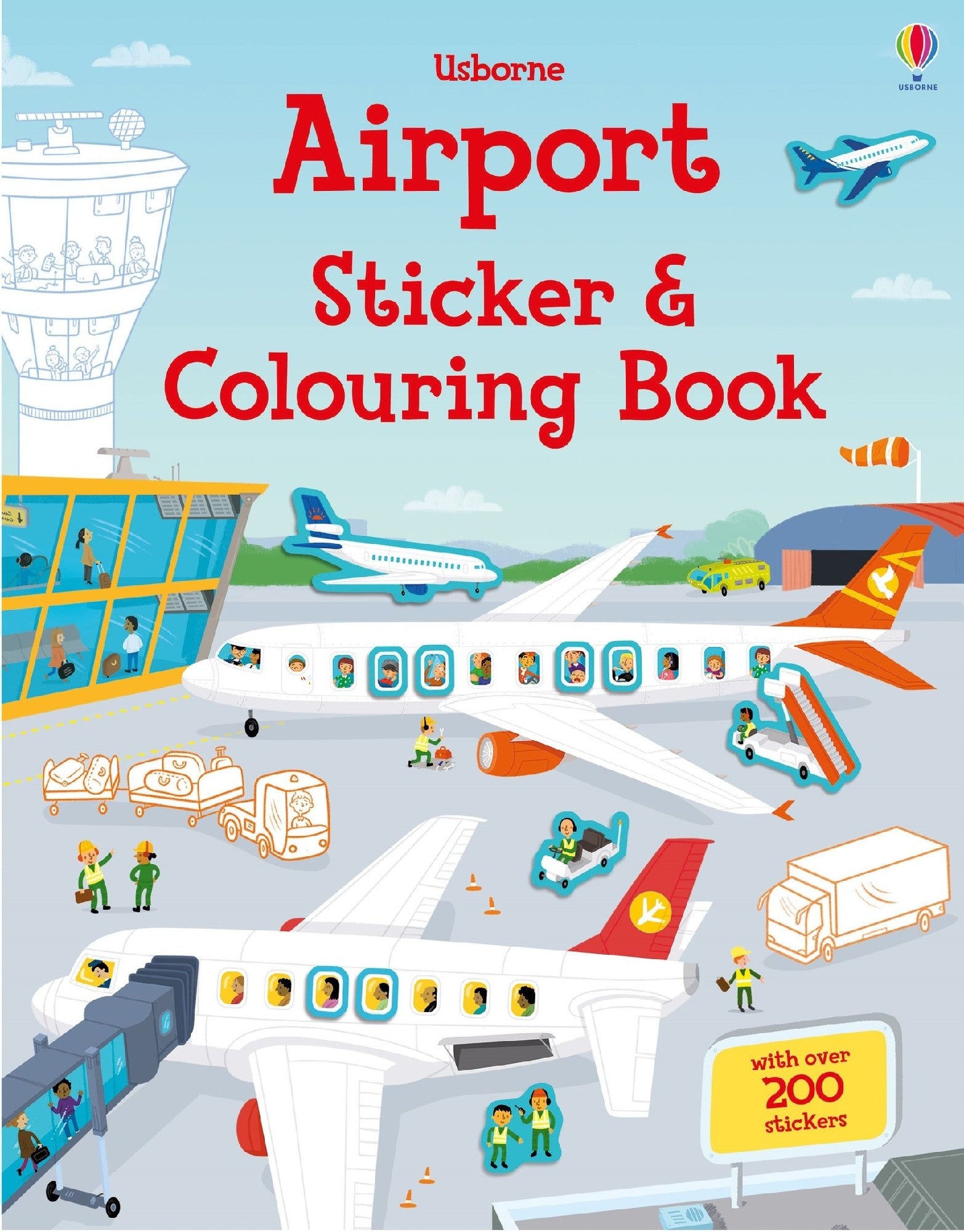 Airport Sticker and Colouring Book by Usborne