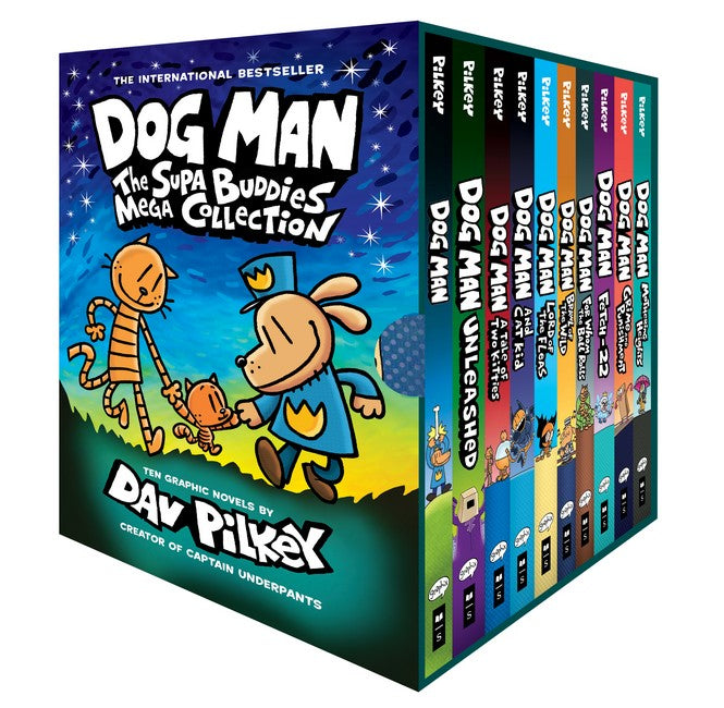Dog Man the Supa Buddies Mega 10 Book Collection