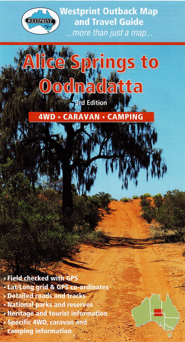 Map - Alice Springs to Oodnadatta
