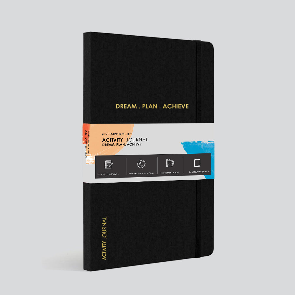 Activity Journal Black - Ruled