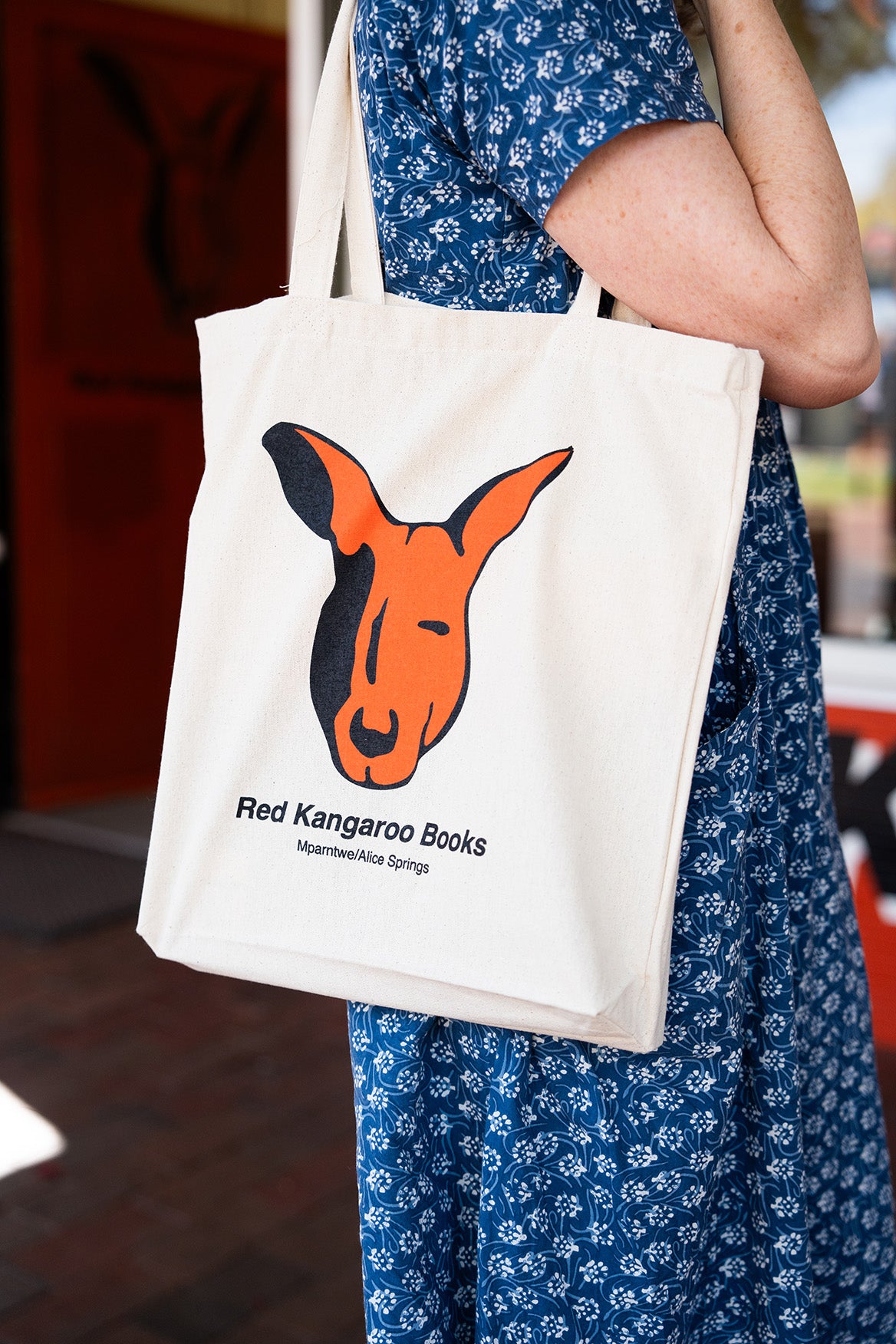 Red Kangaroo Book Cotton Tote Bag - Red Kangaroo Books