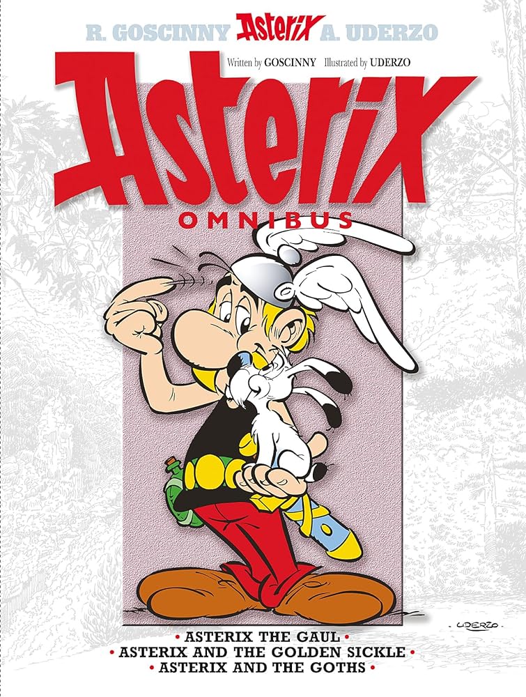 Asterix Omnibus 1: Includes Asterix the Gaul #1, Asterix and the Golden Sickle #2, Asterix and the Goths #3 by Rene Goscinny, Albert Uderzo - Red Kangaroo Books