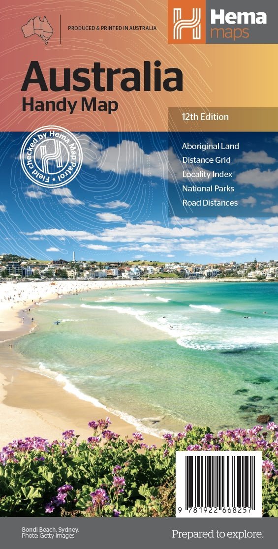 Australia Handy Map 1 by Hema Maps - Red Kangaroo Books