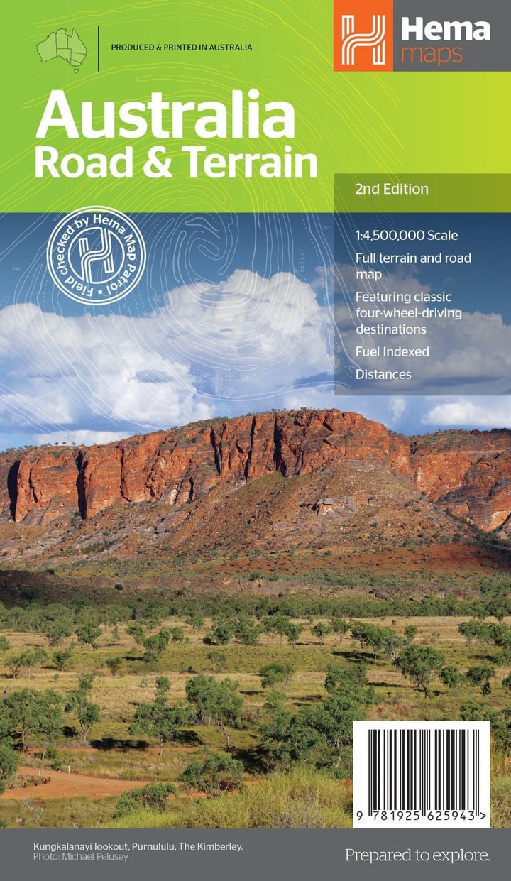 Australia Road & Terrain 2nd edition - Red Kangaroo Books