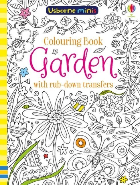 Colouring Book Garden with Rub Downs - Red Kangaroo Books