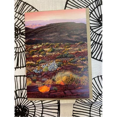 East Ranges Dawn Greeting Card by Pauline Clack - Red Kangaroo Books