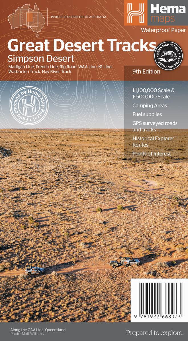 Great Desert Track Simpson Desert 9th ed - Red Kangaroo Books