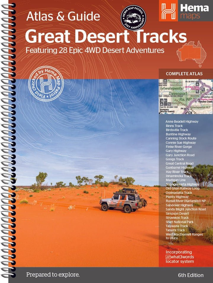 Great Desert Tracks Atlas & Guide (out 21 02 24) - Red Kangaroo Books