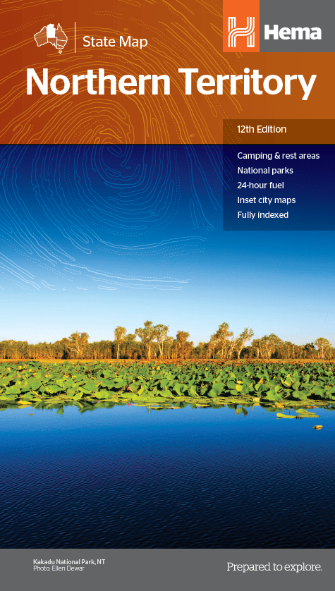 Map Northern Territory State 12th Ed. - Red Kangaroo Books