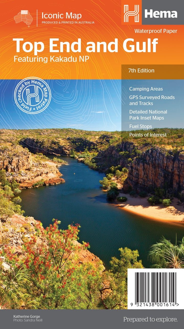 Map Top End and Gulf 7th ed - Red Kangaroo Books - 9321438001614