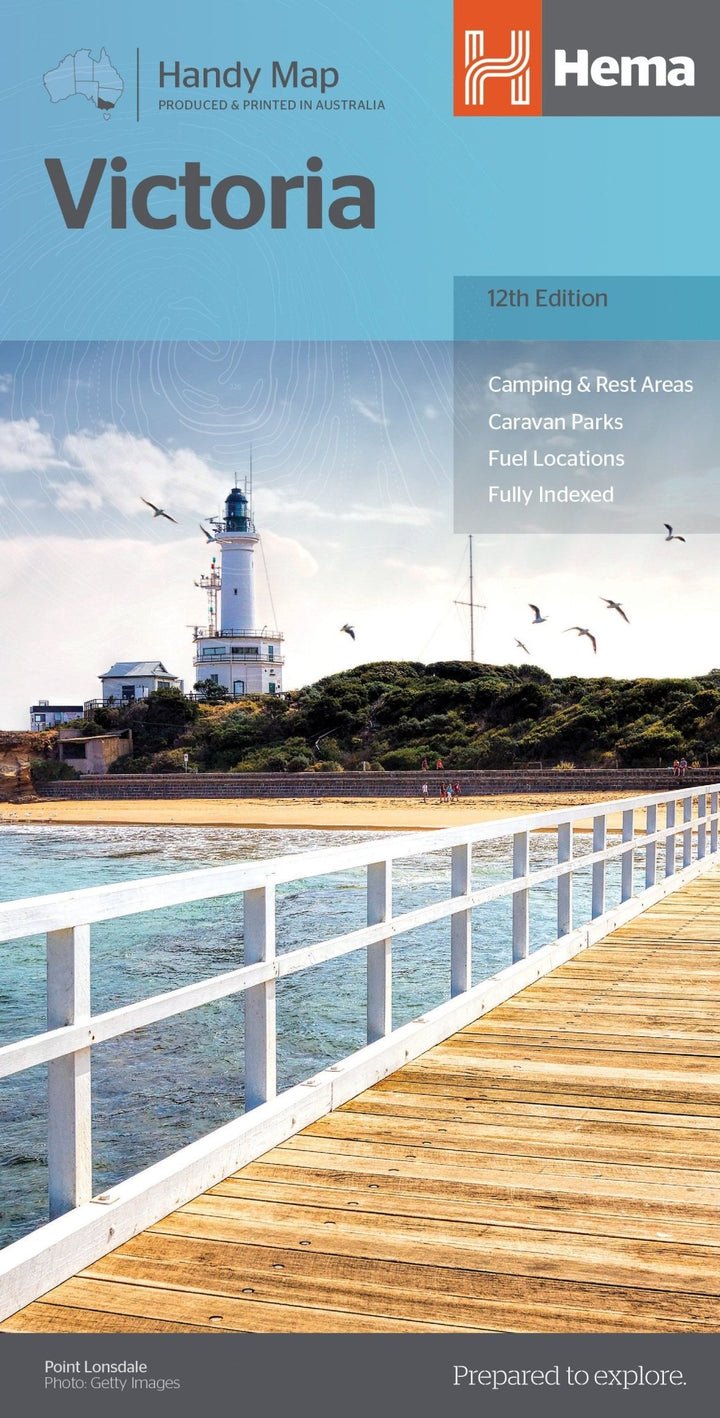 Map - Victoria State Handy Map 12th ed - Red Kangaroo Books - 9781865009773