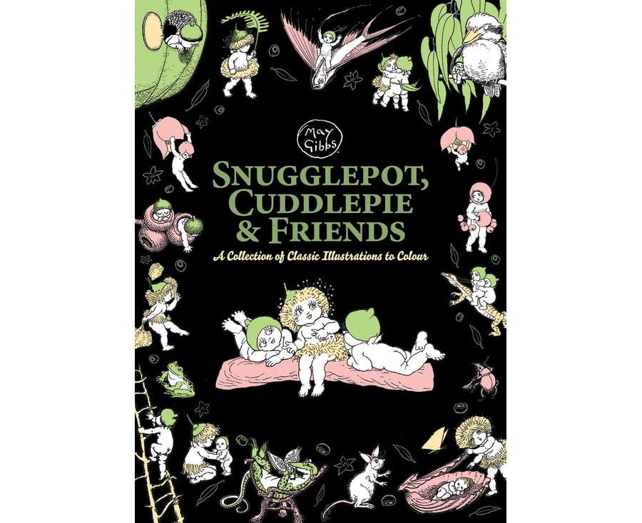 May Gibbs: Snugglepot, Cuddlepie & Friends Adult Colouring - Red Kangaroo Books - 9781760979133
