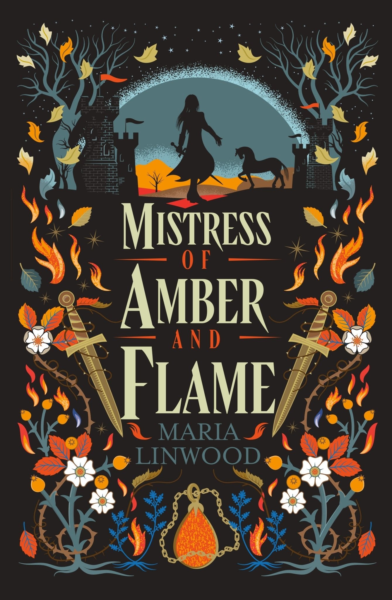 Mistress of Amber and Flame by Maria Linwood - Red Kangaroo Books - 9780645489972