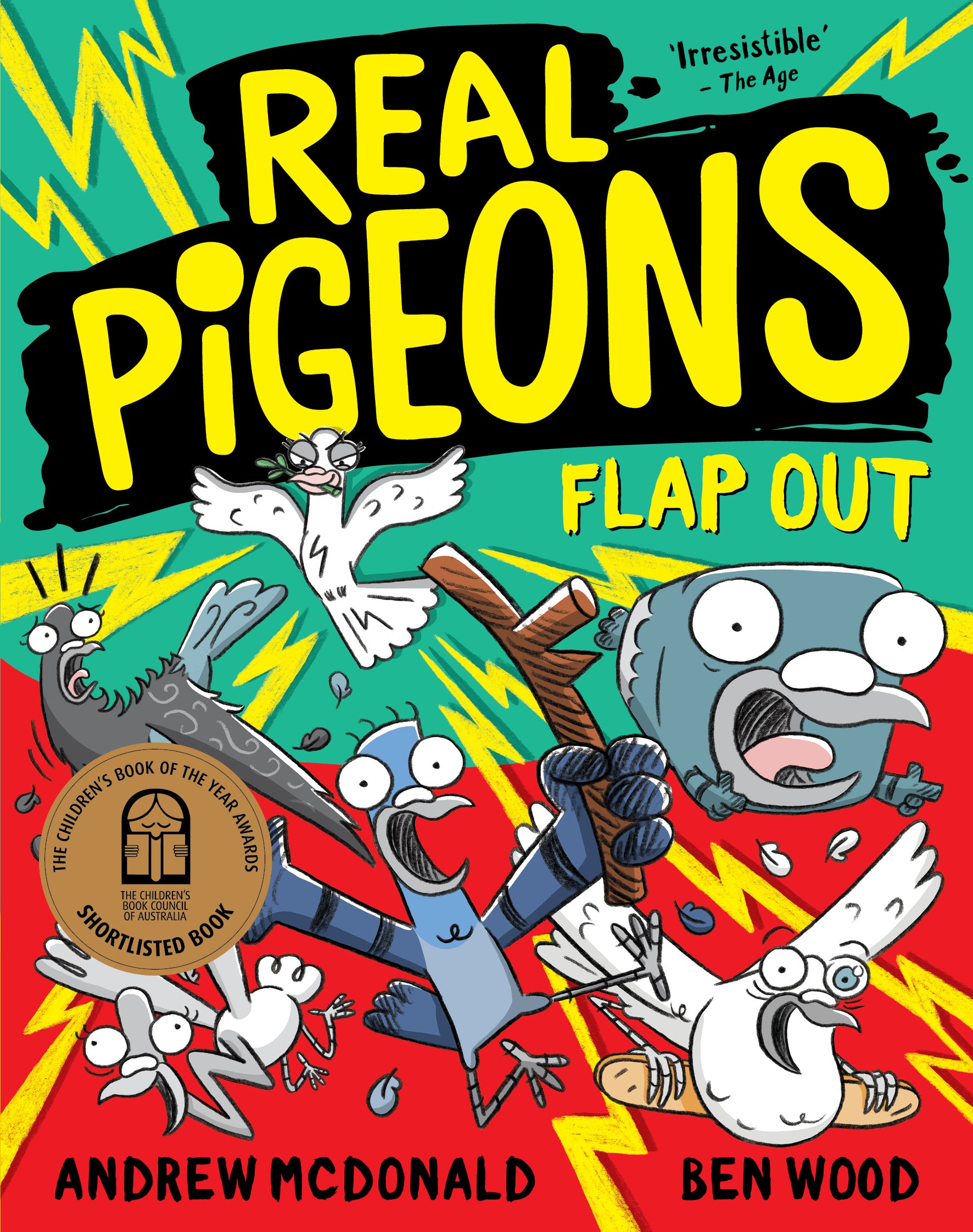 Real Pigeons Flap Out by Andrew McDonald and Ben Woods - Red Kangaroo Books