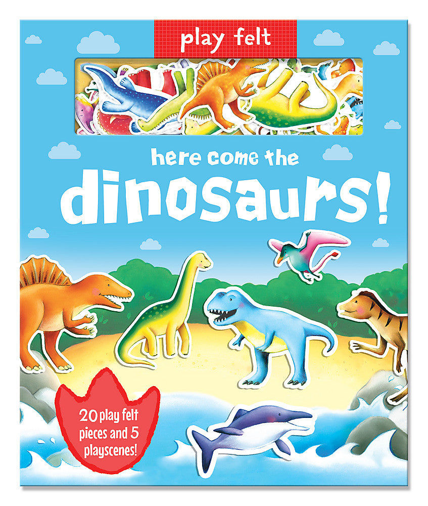 Here Come the Dinosaurs (Play Felt) - Red Kangaroo Books