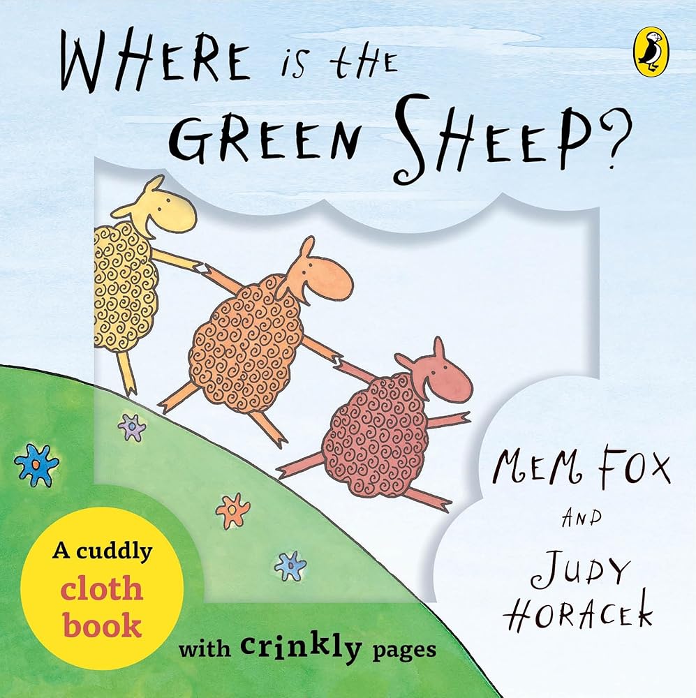 Where is the Green Sheep? Cloth Book by Mem Fox, Judy Horacek - Red Kangaroo Books - 9781761348884