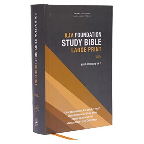 KJV Foundation Study Bible, Large Print, Red Letter, Comfort Print - Red Kangaroo Books