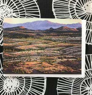 Looking North from Chewings Range Greeting Card by Pauline Clack 