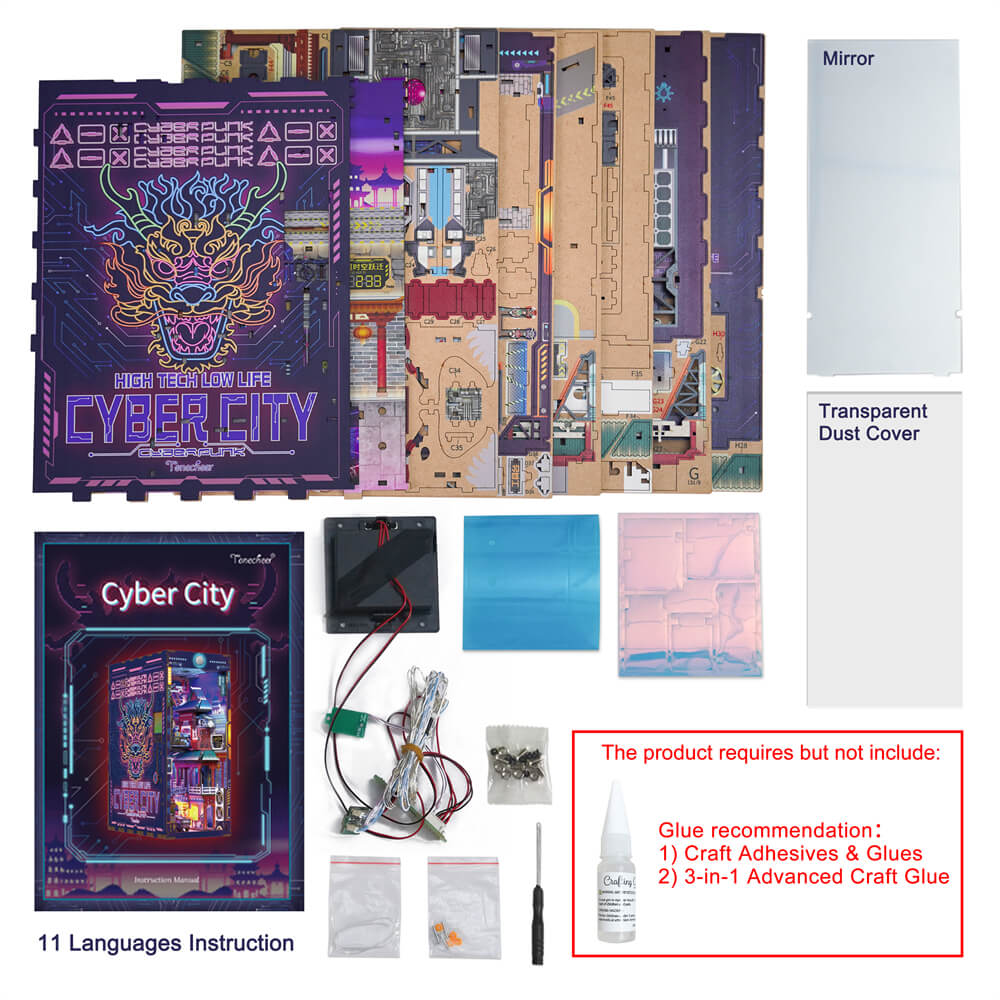Cyber City Large Book Nook Tonecheer