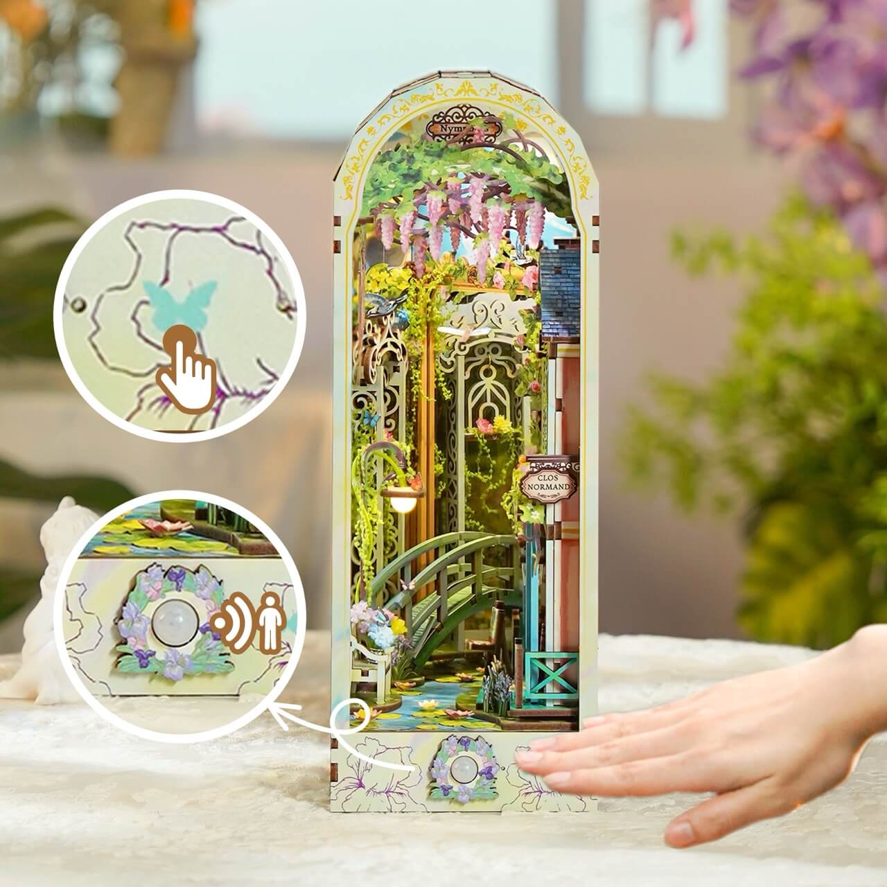 Giverny Garden Large Book Nook Tonecheer