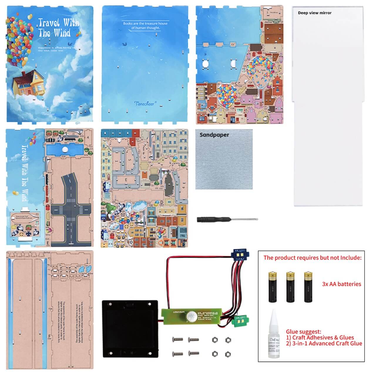Travel with the Wind Book Nook Tonecheer