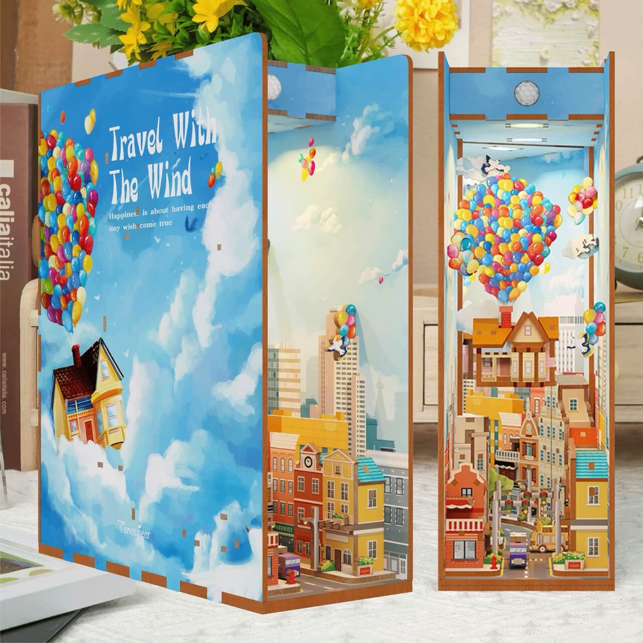 Travel with the Wind Book Nook Tonecheer