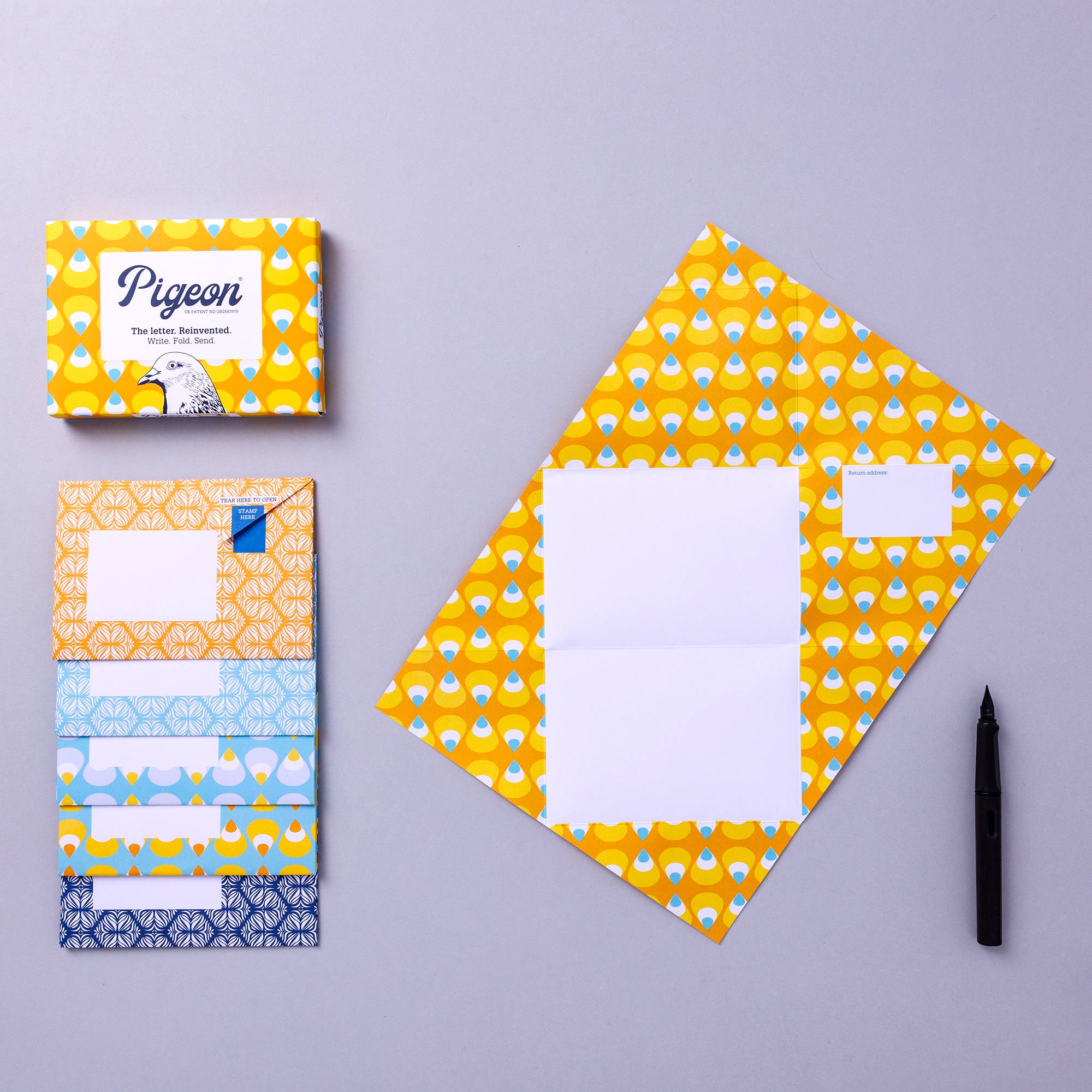 Pencil Pigeons Folding Letter Writing Set