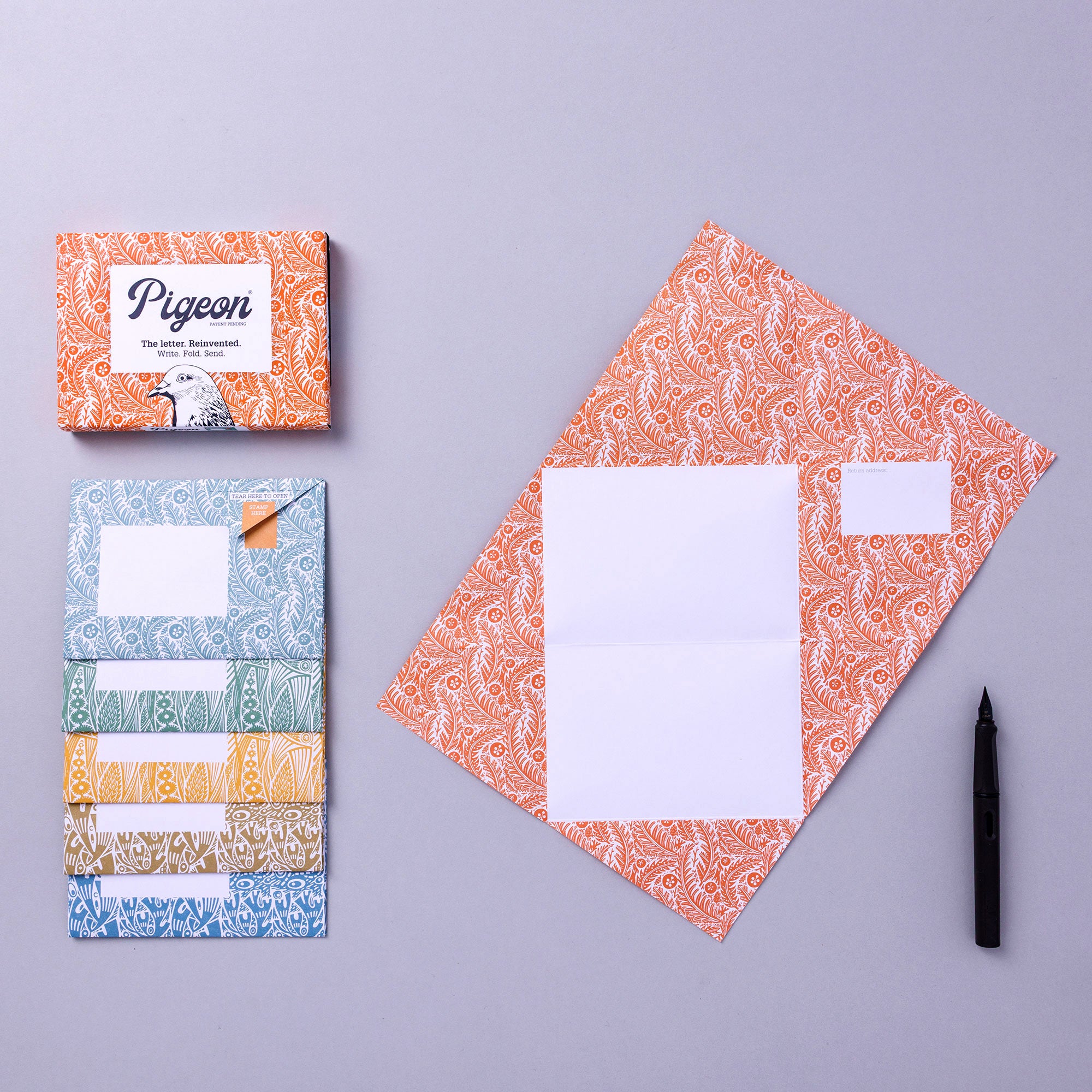 Nature Study Pigeons Folding Letter Writing Set
