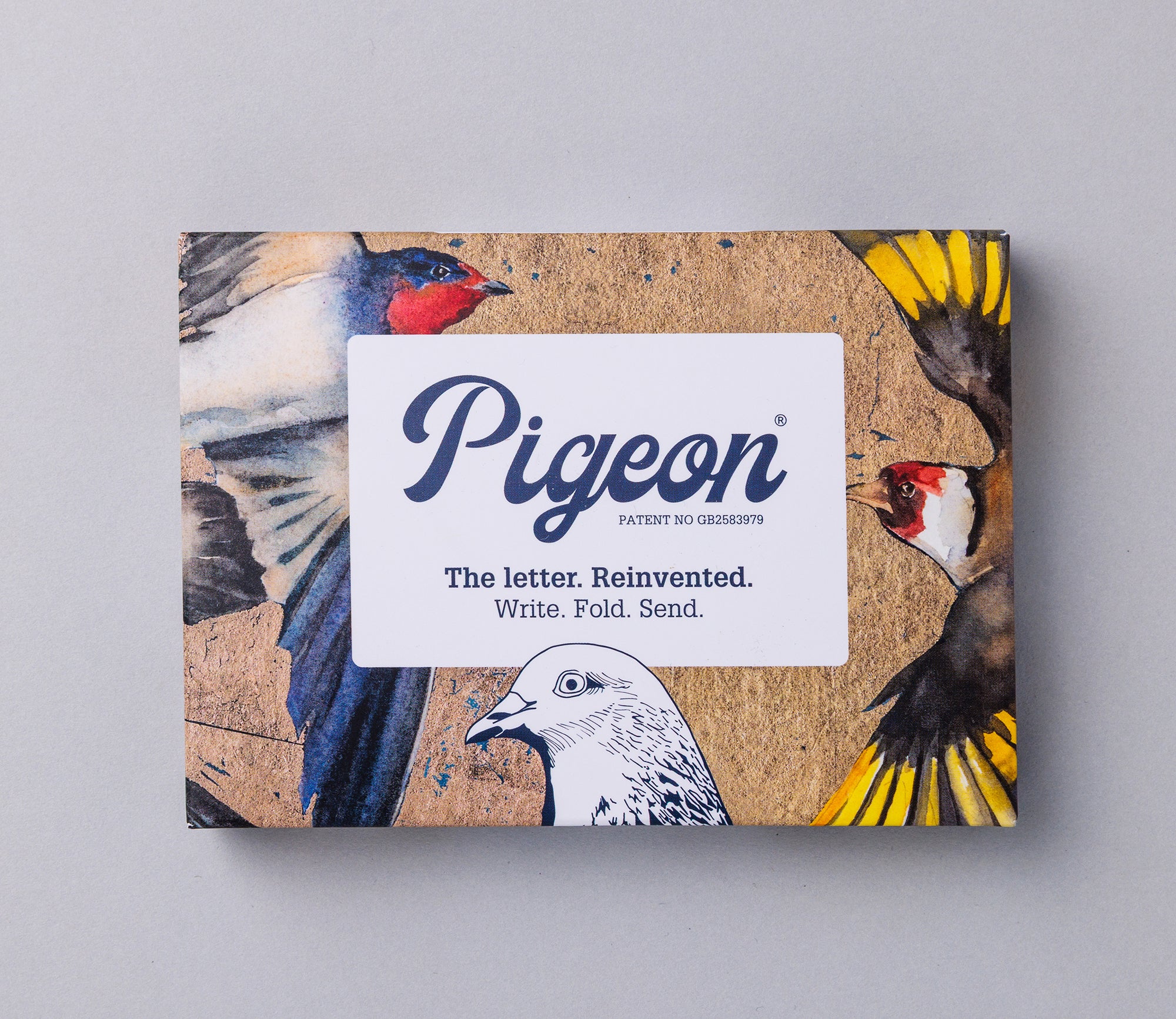Golden Flight Pigeon Folded Letter Writing Set