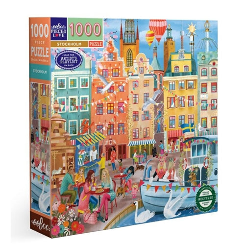 eeBoo 1000 Pc Puzzle - Stockholm