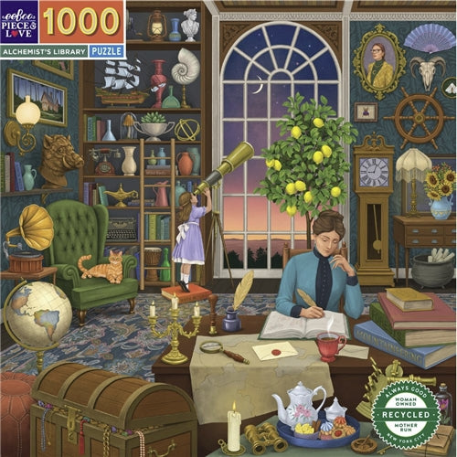 eeBoo 1000 Pc Puzzle - Alchemist's Library