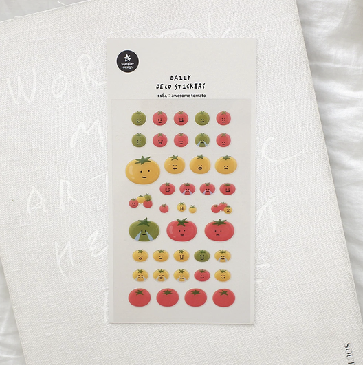 1184 - Suatelier Daily Deco Stickers - Awesome Tomato