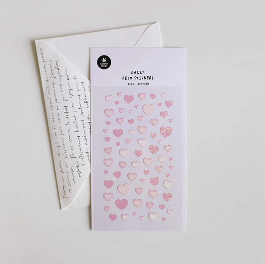 1192 - Suatelier Daily Deco Stickers - Love Heart