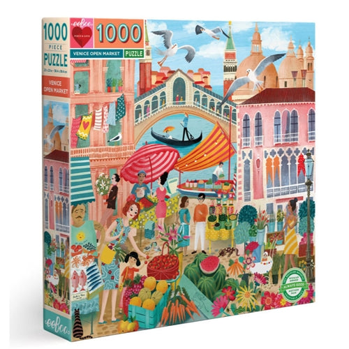 eeBoo 1000 Pc Puzzle - Venice Market