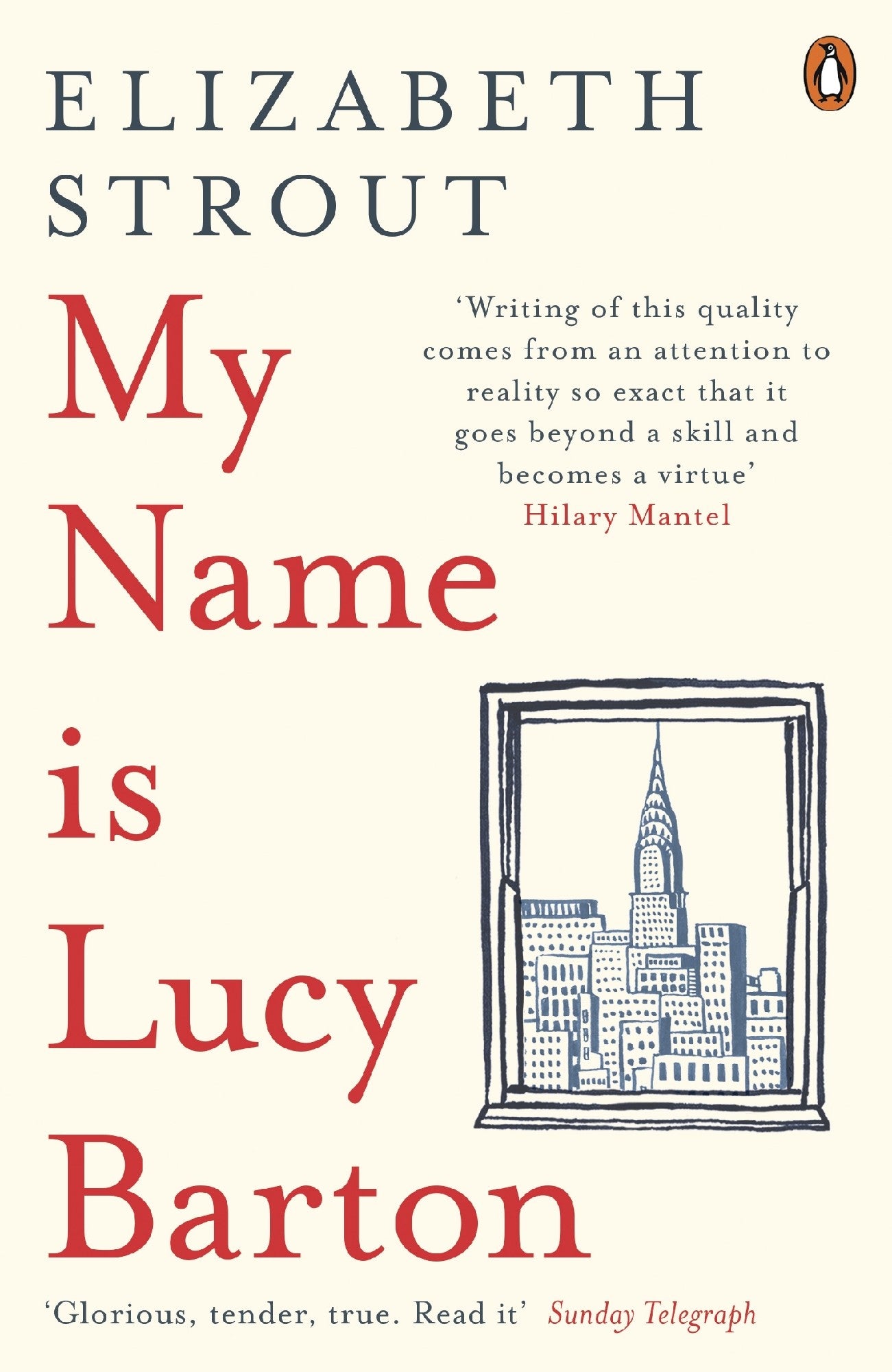 My Name is Lucy Barton by Elizabeth Strout 