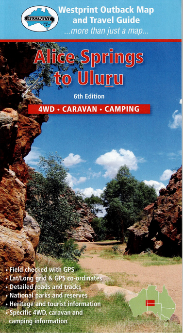 Map - Alice Springs to Uluru